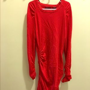 Red sweater dress from Victoria's Secret