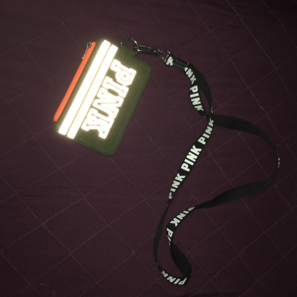 Pink ID holder