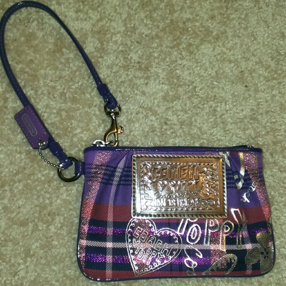 Coach Poppy wristlet nwot