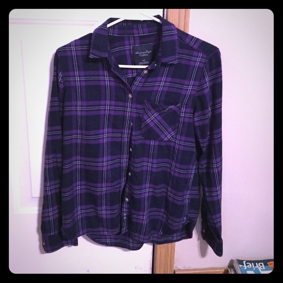 American Eagle Outfitters Tops - American Eagle purple flannel.