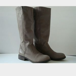 Gray Riding Boots