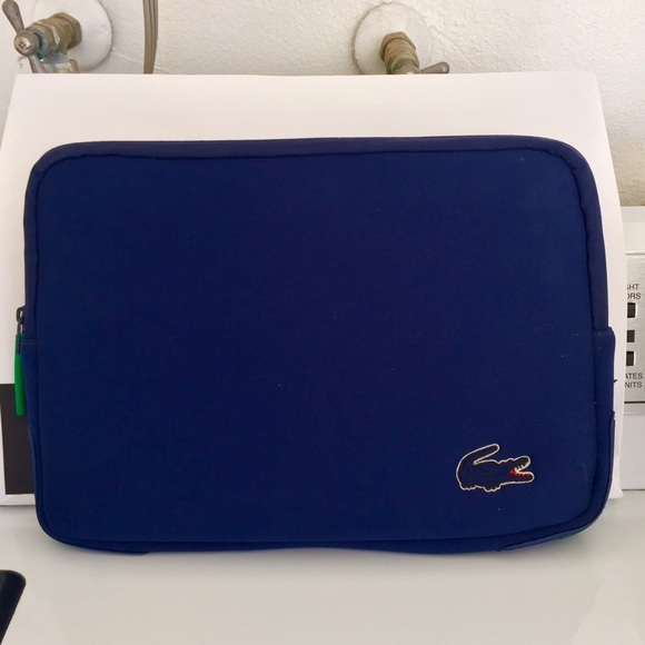 Lacoste 13" Computer Laptop Navy Sleeve Bag