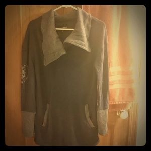 Cozy button neck sweatshirt...periwinkle