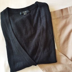 Black Button Up Cardigan