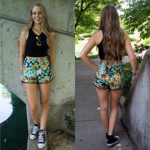 Floral Patterned Shorts