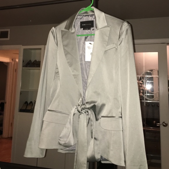 BCBG Tie Front Blazer