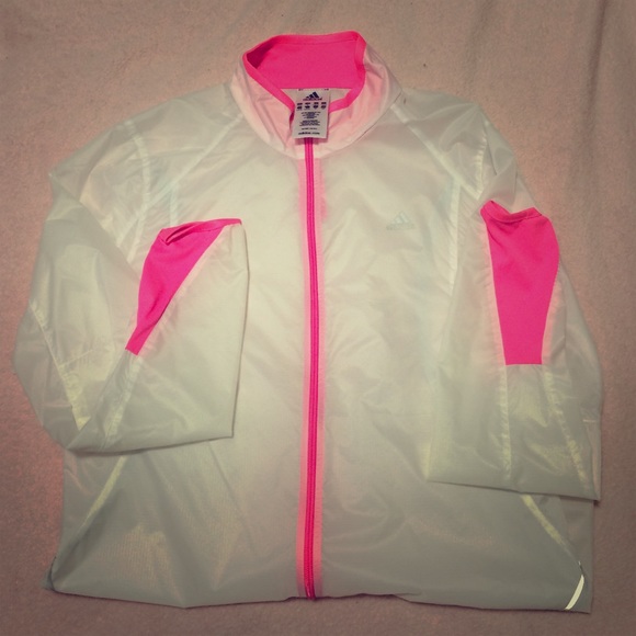 Pink/clear lightweight jacket