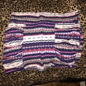 Charlotte Russe Aztec print miniskirt