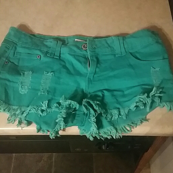 Teal shorts