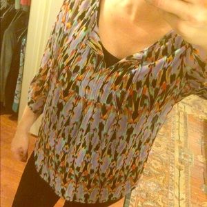 Express - Ikat Multi Sheer Top
