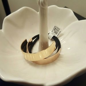 Metallic Cuff Ponytail Holder Set