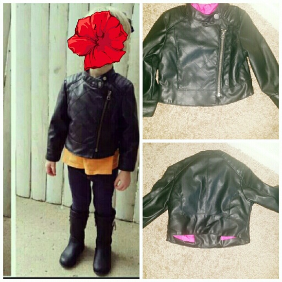 Leather Moto Jacket (OskKosh)