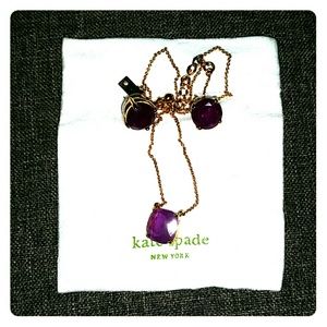 Kate Spade Stud Earrings and Necklace