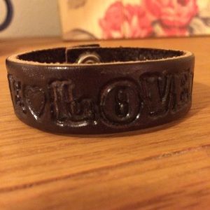 Taylor Swift love love love leather bracelet