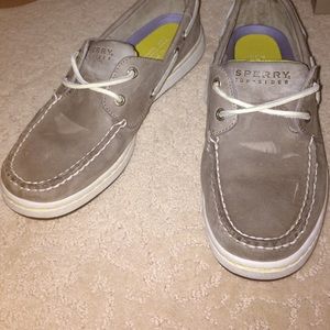 Gray Sperry Top Siders