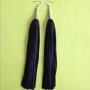 Handmade leather earrings