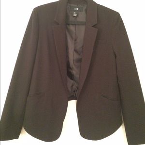 Black Tuxedo-Style Blazer