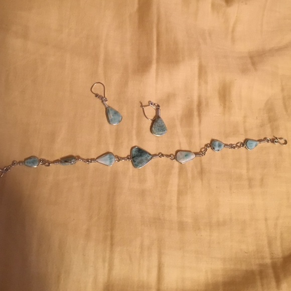 Earrings and matching bracelet set