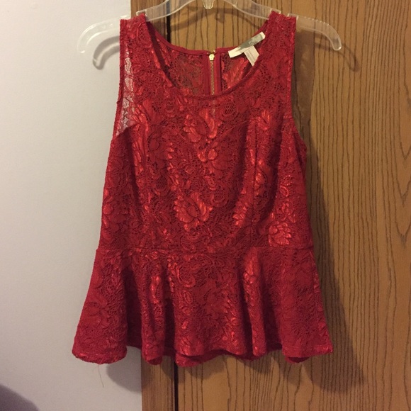 Lace peplum