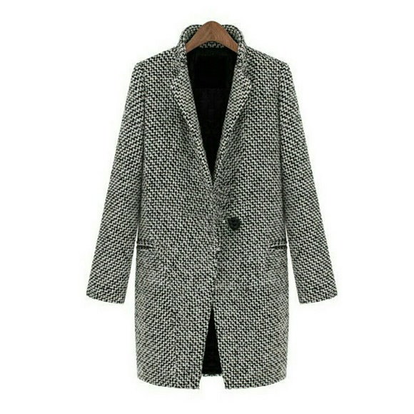Wool Blend Trench Coat