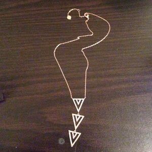 Stella & Dot Pavé Spear Necklace