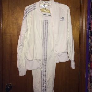 Adidas White jumpsuit
