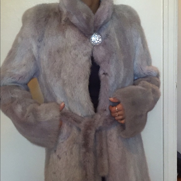 Women's natural fur coat