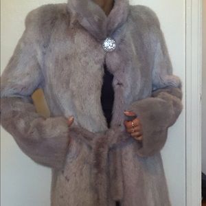 Women's natural fur coat