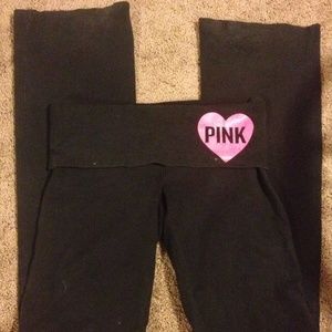 Pink yoga pants