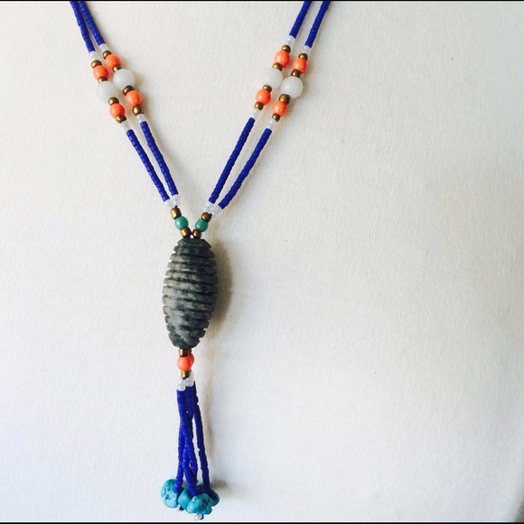 Boho Gypsy Tassel Pendant Necklace