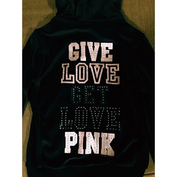 NWOT PINK Victoria's Secret Hooded Jacket Velour