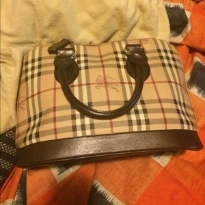 Classic Burberry Top Handle Handbag