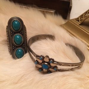 Turquoise Vintage bracelet and ring