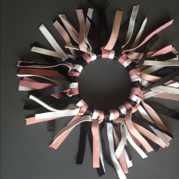 Handmade leather jewelry