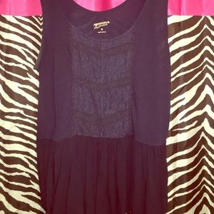 High low navy blue tank top