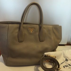 AUTHENTIC PRADA Leather Tote Bag