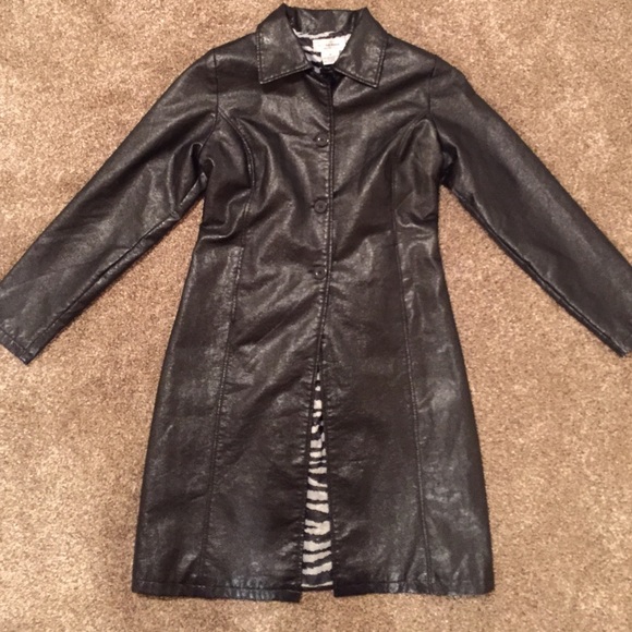 Pretty Pleather Coat - Picture 2 of 4