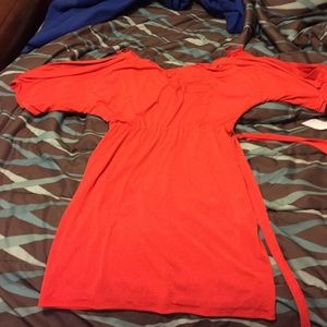 Orange Jessica Simpson dress