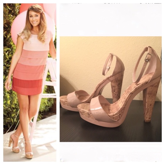 LC Lauren Conrad Shoes - Nude Heels - LC Lauren Conrad