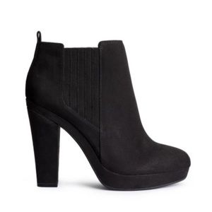 H&M Suede Ankle Boots