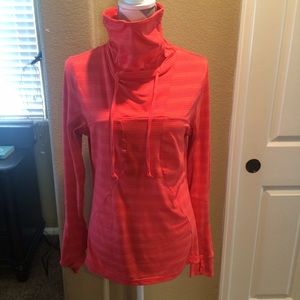 Funnel neck workout top