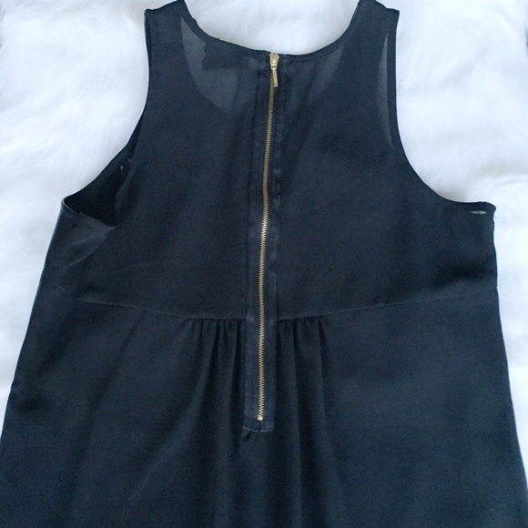Black Faux Leather Statement Tank - Picture 2 of 4