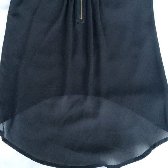 Black Faux Leather Statement Tank - Picture 3 of 4