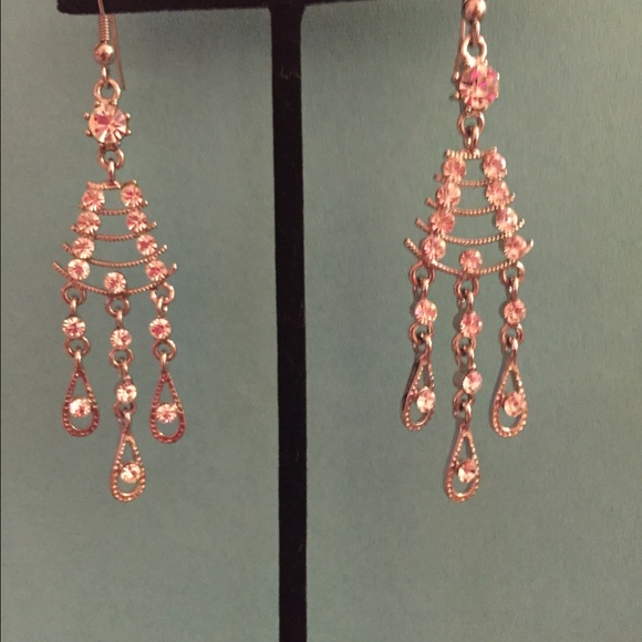 Silver Crystal earrings - Picture 2 of 2