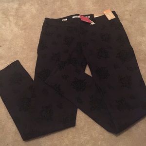 flower printed jeans