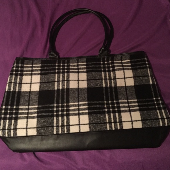 Plaid Tote