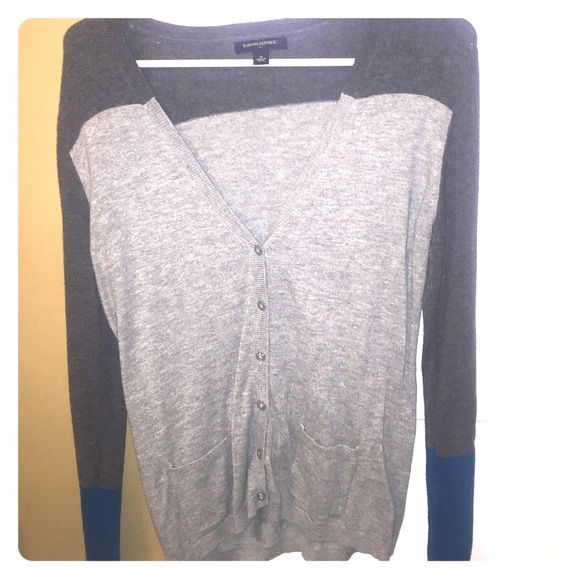 Banana Republic Tri Colored Cardigan