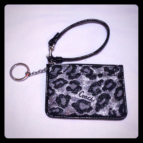 Authentic Coach wristlet/ key chain