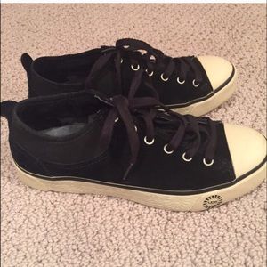 Ugg suede black sneakers