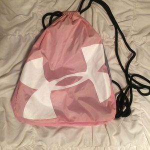 Pink under armor gym bag